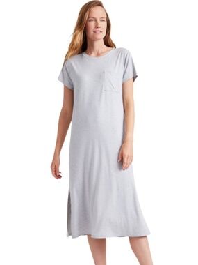State of Day Women's Short-Sleeve T-Shirt Sleep Gown 3X Sleep Grey - NWT